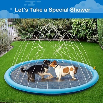 Poletje Cool Pet Bazen Sprinkler Pad Igrajo Hlajenje Mat Napihljivi Vodni curek Mat Kad Kad za Pse