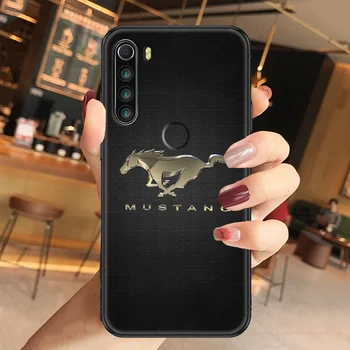 Mustang Šport Telefon primeru Za Xiaomi Redmi Opomba 7 7A 8 8T 9 9A 9, 10 K30 Pro Ultra black slikarstvo nazaj mehko prime moda