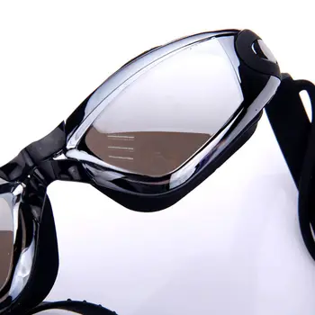 Strokovno, Plavanje Očala, Plavanje Očala s Čepi Sponka za Nos Electroplate Vodotesno Silikonsko Očala Adluts