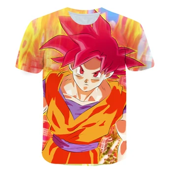 2021 Nov Modni Anime Zmaj Ball1 3D Natisnjeni T-shirt Poletje Otrok Kratka sleeved O Ovratnik fantje in dekleta, velikosti 4-14T majica s kratkimi rokavi
