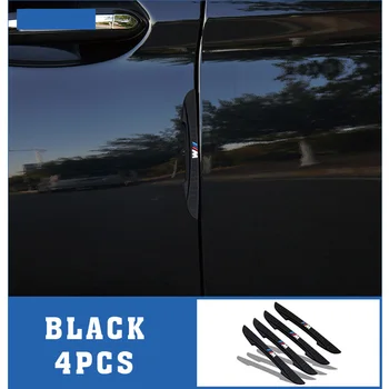 4Pcs Avto Odbijača Trakovi Nalepke M Logotip Proti Trčenju Anti-Scratch Vrata Varstvo Decal Za BMW Performance Auto Dodatki