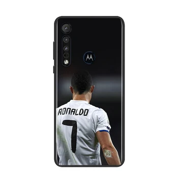 Cristiano Ronaldo CR7 Za Motorola G8 G9 G Rob Eno E7 E6 Moč Lite Marco Hiper Fusion Plus Igrajo Black Primeru Telefon