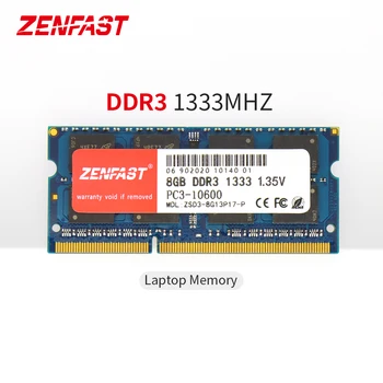ZENFAST DDR3 8GB 1333 1600MHz-DIMM 1.35 V Zvezek RAM 204Pin Laptop Memory Sodimm Za AMD