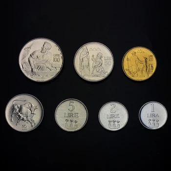 San Marino 1972 Nastavite 7 Kovancev Izvirno Res Pravi Originalen Kovanec Evropske Zbirateljske Darilo UNC