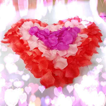 500pcs Umetne Rože Svilene Rose Cvet Latice za Poroke, Posla Valentinovo Poroka, Rojstni dan Dekoracijo Ponaredek Cvet