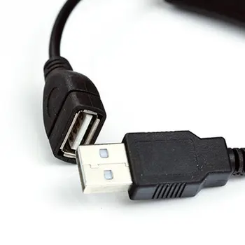 28 cm Črni Kabel USB Moški-Ženska z Stikalo ZA vklop/IZKLOP Kabel Podaljšek za Preklop USB Lučka USB Ventilator Power Line