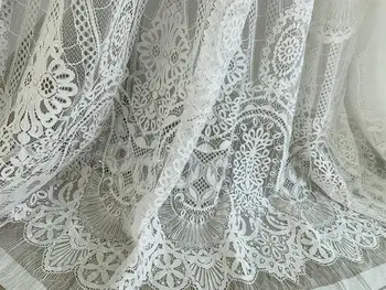 3 metrov francoski Chantilly Lace Tkanina Za Poročne obleke