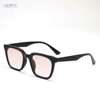LIONLK Retro Prevelik Okvir Mačka Oči ženska sončna Očala Moda Popolno zaščito pred soncem Okularja 2021 Luksuzni Lepe Očala Roza