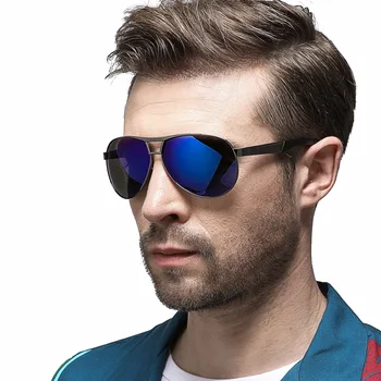 Polarizirana sončna Očala Moški Ženske Klasičnih Pilotni sončna Očala UV400 Moški Očala z Očali Primeru