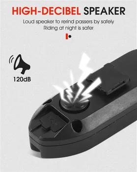 USB Polnilne Kolo smerokaze Daljinski upravljalnik Izposoja Smer Kazalnik MTB LED Zadnje Luči Kolesarska Luč s Rog