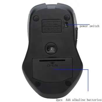 Bluetooth 5.0 Brezžično Miško Triple-Baterije, Ergonomska Miši Gaming Miška Za Prenosni Računalnik, Tablični RAČUNALNIK Za Pisarniško Delo Igralec