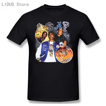 2021 Moda A$AP Rocky T-shirt Hip Hop Človek Hip Hop Street Obleko Harajuku Letnik Priložnostne Bombaž ASAP Rocky Rokavi Tshirt Tee Vrh