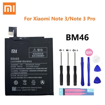 Prvotne Pravi Kapacitet 4000 mah Mobilni Telefon BM46 Za Xiaomi Redmi Opomba 3 Note3 Pro/Prime Hongmi Baterija+Brezplačna Orodja