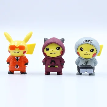 10 vrste 4 cm Pokemon slika Pokémon Pikachu lutke Japonski risani lutke zbirka klasična okraski, igrače za otroke