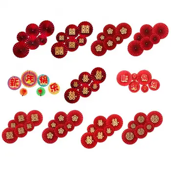 Vroče Prodaje!! Kitajski Stil Poroka Papir Fan Srečno Valentinovo Stranka Domov Dekoracijo Sten