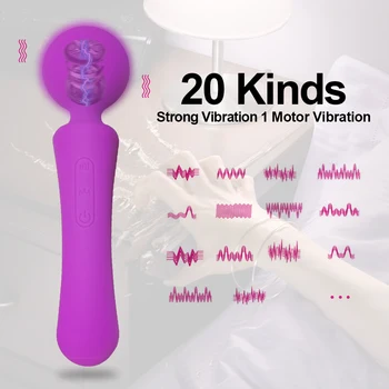 20 Hitrost AV Vibratorji za Ženske Klitoris Močan Vibrator Masturbators Klitoris Stimulator G Spot Sex Igrače za Ženske Nekaj Audlts
