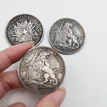1867 Švicarski Spominski Kovanec Lev In Meč 5 FR Zbiranje Kovancev Dekoracijo Obrti Doma Spominkov Darilo