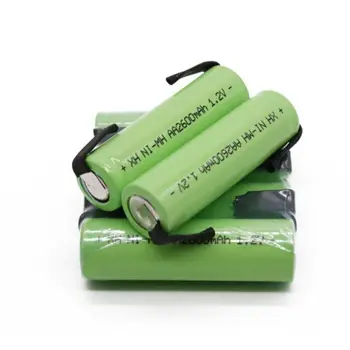 AA Baterija za ponovno Polnjenje 1,2 V 2600mAh NiMH 14430 Baterije s Spajko Zatiči za DIY Električni Britev zobna ščetka Igrače