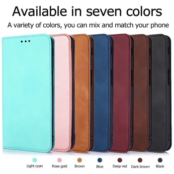 Luksuzni Usnjena torbica Za iPhone 12 Pro Max 11 XR XS 8 7 6 6s Plus SE 2020 5 5s Magnet Flip Denarnice Kože Kartico v Režo za Knjigo Telefon Kritje