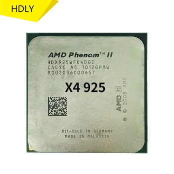 AMD Phenom II X4 925 95W 2.8 GHz Quad-Core CPU Procesor HDX925WFK4DGI/HDX925WFK4DGM Socket AM3