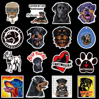 50PCs Rottweiler Pes Nalepke Nepremočljiva Pet Grafiti Kovček za Prtljago Kitara Avto Nalepke Igrača