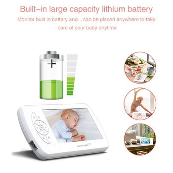 1080P Elektronski Baby Monitor s nadzorna Kamera Otroška Varuška Kamera Mini Babyphone Kamere 4.3