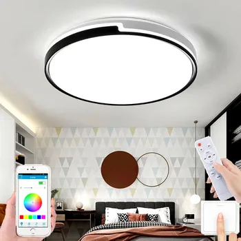 Sodobna preprost krog LED soba stropne svetilke tovarne neposredno spalnica lučka multi-color hotel hodnik, dnevna soba svetilke
