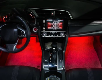 Za Honda Civic 2016-2020 LED Avto Notranje Vzdušje Svetlobe Dekoracija Žarnice Okolja Stopala Luči