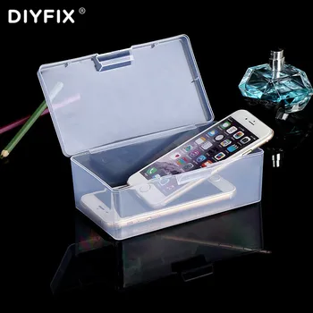 DIYFIX 1pcTransparent Plastična Škatla za Orodje za Shranjevanje Posode Mobilni Telefon Popravila Denar, Nakit Strojne opreme Majhno Ribiško Embalaža Primeru