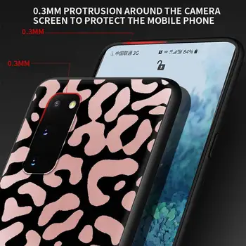 Leopard In Zebra Krava Ohišje Za Samsung Galaxy S20 S21 FE S10 S8 S9 Plus Opomba 20 Ultra 9 10 Lite Črno Mehko Telefon Coque Sac