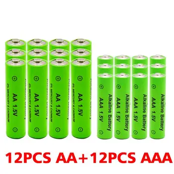1,5 V AA + AAA BATERIJE MH AA 3800mah Baterija +AAA 3000mahlkaline Za Baklo Igrače Ura MP3 Predvajalnik Zamenjajte baterije za polnjenje Ni-Mh Baterije