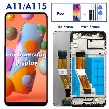 Originalni Samsung Galaxy A11 2020 SM A115F A115M A115U A115A A115W A115AZ DS LCD-Zaslon, Zaslon na Dotik, Računalnike Skupščine