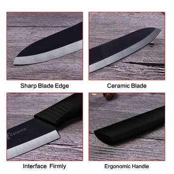 Novi Japonski Keramični Nož Kuhinjski Noži Set 3