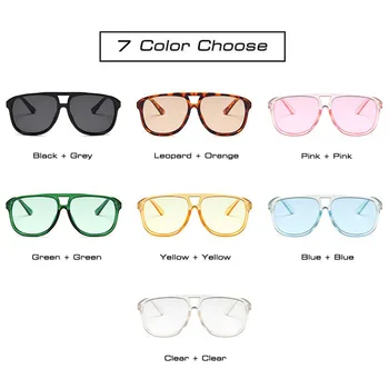 TAKO&EI Moda Prevelik Candy Barve sončna Očala Ženske Retro Pilotni Moških sončna Očala Zunanji Krog Modra Zelena Očala Odtenek UV400