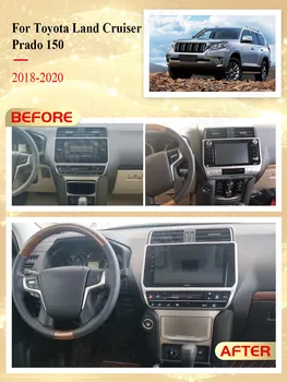 2 Din Carplay Android Radijskim Sprejemnikom Večpredstavnostnih Za Toyota Land Cruiser Prado 150 2018 2019 2020 GPS Navi, Video Predvajalnik, Vodja Enote