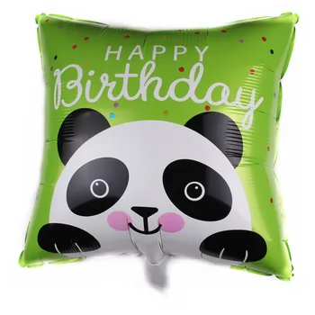 Panda temo Balon število 0 - 9 Folija Črna bela Rojstni dekor potrebščine otroci igrače Helij žogo Cartoon Živali ballon