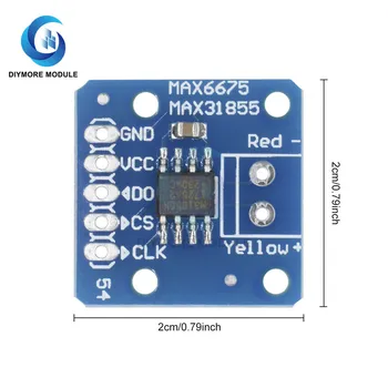 MAX31855 Modul K Tip Termočlen Senzor Temperature Zlom Odbor DC3-5V SPI Vmesnik Temperatura Meter Diy Kit Za Arduino