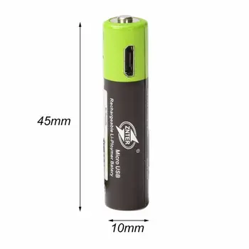 Znter AAA Polnilne Baterije 400mah Mirco USB 1,5 v Polnilna litij-polimer baterija z kabel za polnjenje