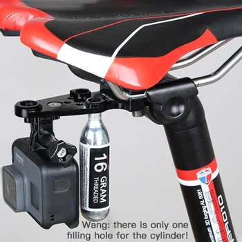 Izposoja CO2 jeklenke imetnik Športne kamere nosilec je primeren za GoPro športne kamere delovanje fotoaparata nosilec Kolesa Dodatki