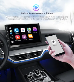 Bosion 4G+64 G 10.1 palčni 2 DIN za univerzalni avto dvd Android 10 Car Audio GPS Radio BT Vodja enote funkcijo autoplay izključiti, DSP AHD GPS navigacija