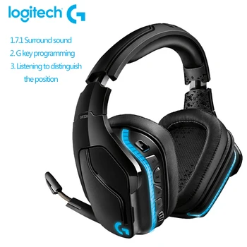 Logitech 95 Nove G933S Wireless Gaming Slušalke 7.1 Surround RGB DTS Dolby Slušalke z Dvojno Povezovanje za Laptop PC Gamer