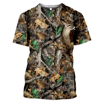 2021 prostem lov prikrivanje moške 3D natisnjeni T-shirt poletje cool vojaško srajco športnih prikrivanje tabor telovadnici moška t-shirt majica