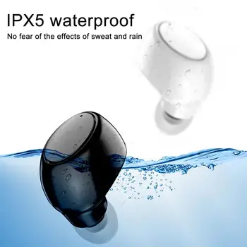 1pcs X6 Bluetooth 5.0 Slušalke Nepremočljiva šumov Mini Športni Avto Eno Uho V Uho Brezžične Slušalke, ušesni Čepi