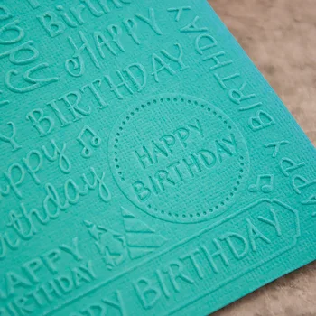 DIY Plastičnih Happy Birthday Vzorec Reliefi Predlogo Ustvarjalne Reliefi Mape Za Nail Art Tiskanje Dekoracijo