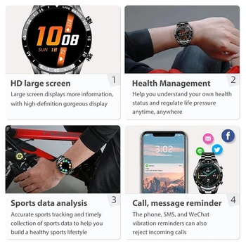 LIGE 2021 Novo Pametno Gledati Moške Bluetooth Klic IP67 Nepremočljiva Polno Zaslon na Dotik Smartwatch Za Android IOS Športna Fitnes Tracker