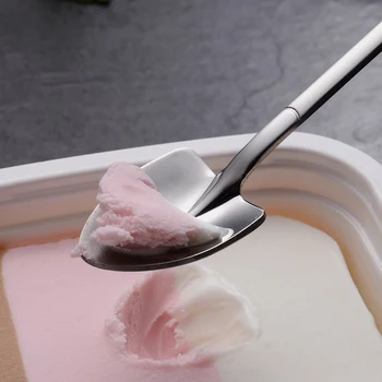 Ustvarjalne sladica žlico 304 nerjaveče jeklo aparat za mešanje otrok žlice juhe sadje vilice sladoled Pigmentiran barvna Kovina