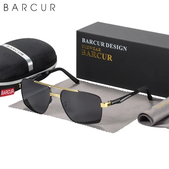 BARCUR Pilot Style Kovinski Okvir blagovne Znamke sončna Očala Moških HD Polarizirana Ženske Odtenki Vožnje Photochromic Leče, sončna Očala Ogledalo UV400