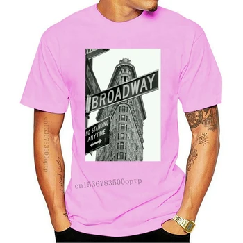 2020 Novo Poletje Slim Tee Shirt Broadway, New York, Stavbe Prijavite Vintage Retro NYC Tshirt Modni T-shirt