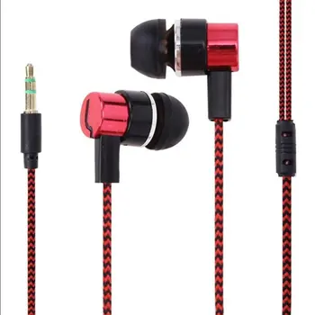 Prenosni Kompaktni Stabilno Trajne zvočno izolirane Slušalke Lahki Pleteni Ožičenje V uho Prevleka za Slušalke