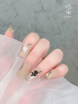 20pcs Vroče Poletje Slog Nail Art Vila Rose Cvet Nakit Japonski Tri-dimenzionalni Nohtov Dekoracijo Mini Simple Nail obliž